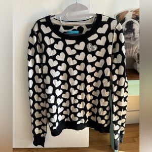 Alice + Olivia Crewneck Heart Sweater